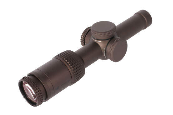 Vortex Optics Razor HD Gen II-E 1-6x24mm VMR-2 MRAD rifle scope uses capped, finger adjustable turrets with .2 MIL clicks
